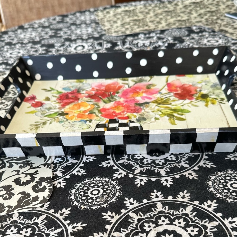 15x12 Wood Tray hand painted